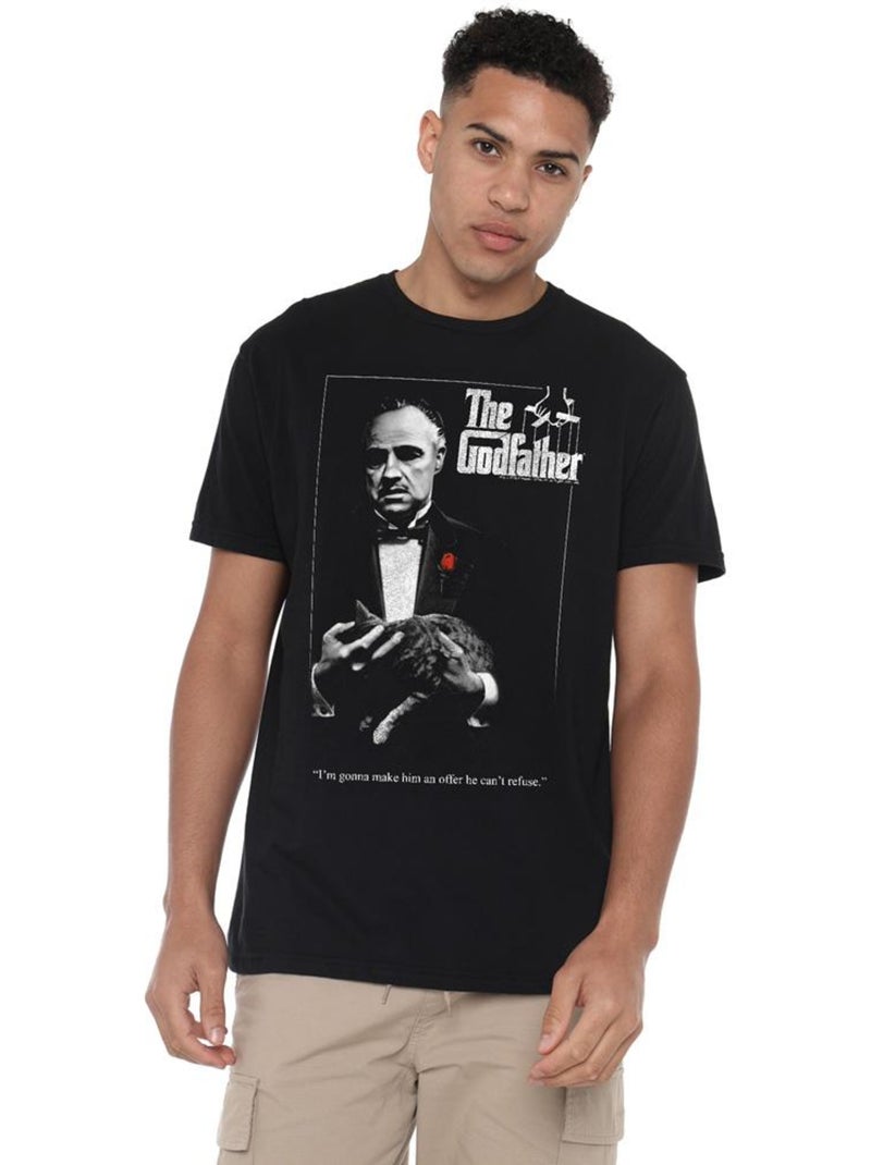 Le Parrain - T-shirt motif/style poster Noir - Kiabi