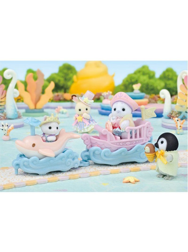 Le petit train de la mer - sylvanian families - 5820 Jaune - Kiabi