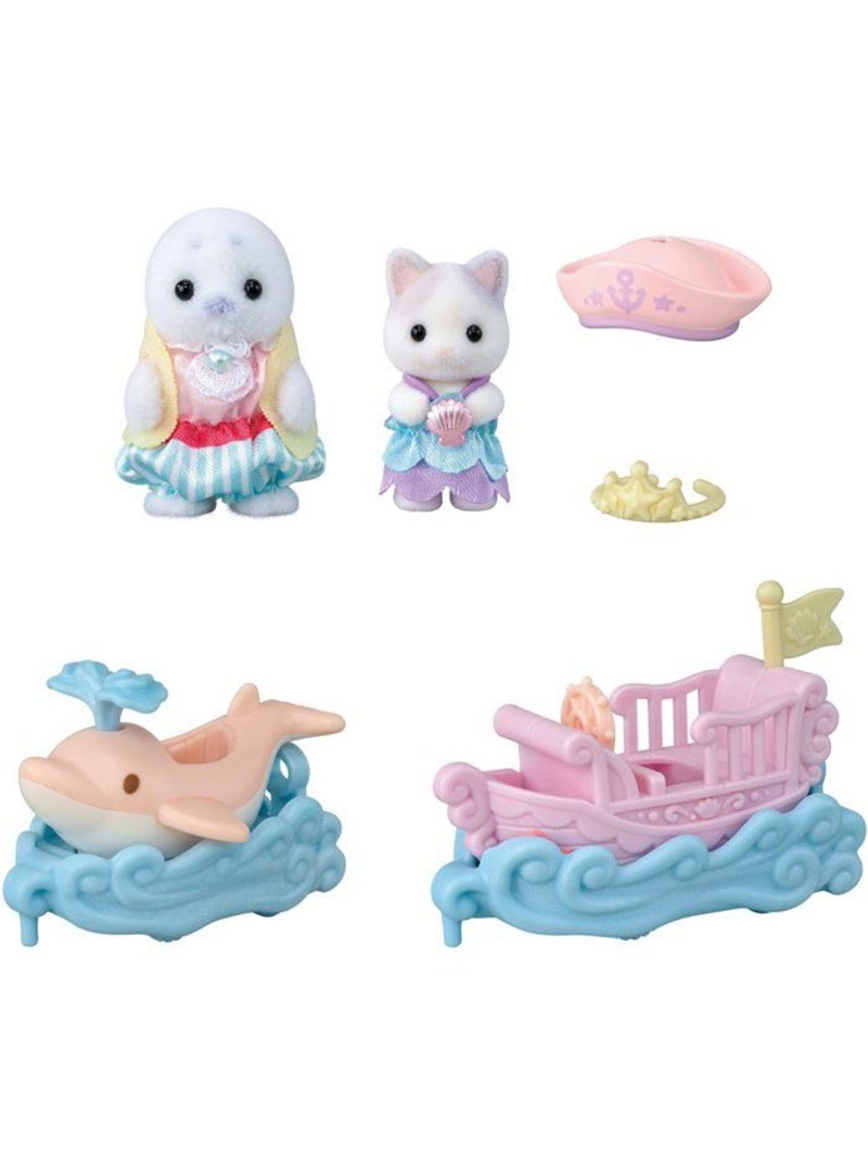 Le petit train de la mer - sylvanian families - 5820 Jaune - Kiabi