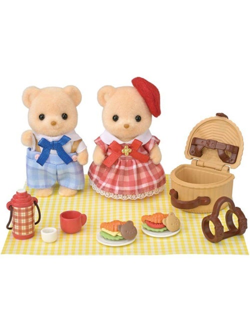 Le pique-nique gourmand des ours biscuit - sylvanian families - 5852 - Kiabi