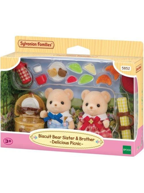 Le pique-nique gourmand des ours biscuit - sylvanian families - 5852 - Kiabi