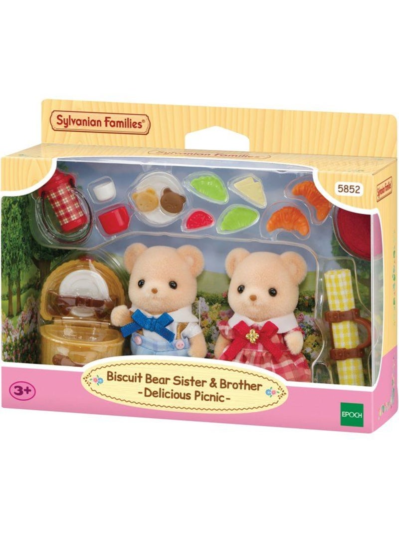 Le pique-nique gourmand des ours biscuit - sylvanian families - 5852 Beige - Kiabi