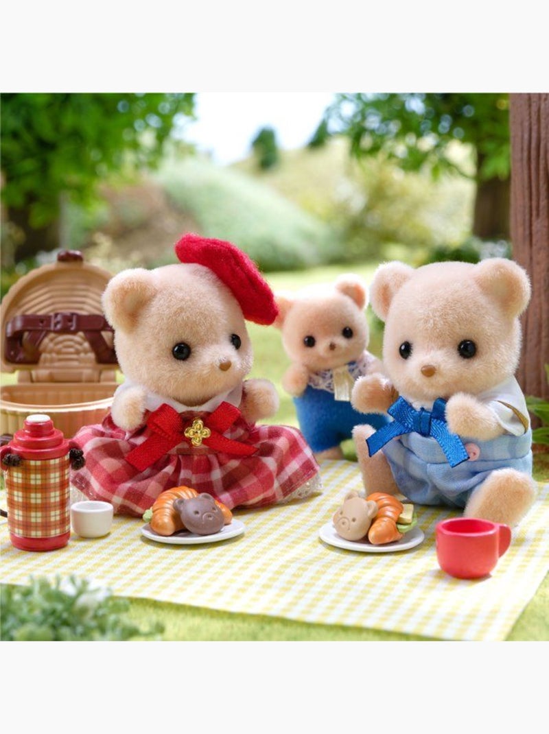 Le pique-nique gourmand des ours biscuit - sylvanian families - 5852 Beige - Kiabi