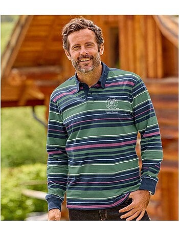 Le polo rugby rayé - atlas for men