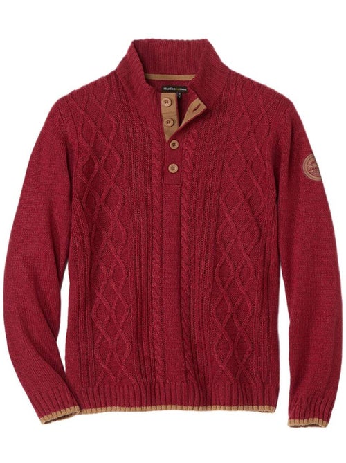 Le Pull Col Boutonné Tricot Torsadé Mountain - ATLAS FOR MEN - Kiabi Le Pull Col Boutonné Tricot Torsadé Mountain - ATLAS FOR MEN - Kiabi