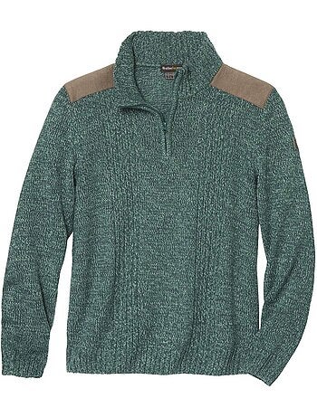 Le pull tricot col camionneur forest - atlas for men