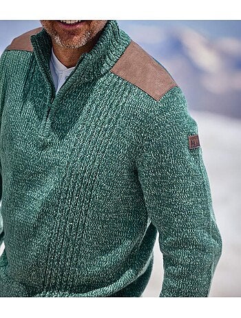 Le pull tricot col camionneur forest - atlas for men