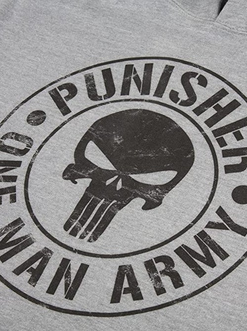 Le Punisseur - Sweat à capuche ONE MAN ARMY (Punisher) - Kiabi