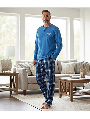 Le Pyjama Bi-Matière Fantaisie - ATLAS FOR MEN