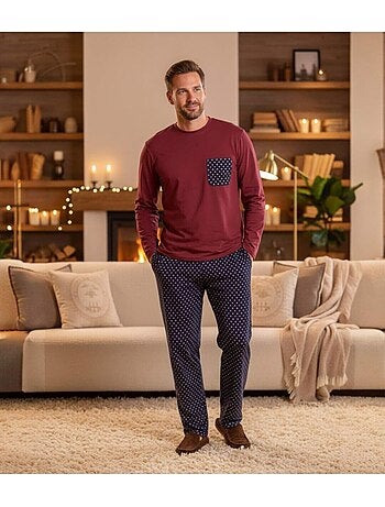 Le Pyjama Coton Fantaisie Bicolore - ATLAS FOR MEN