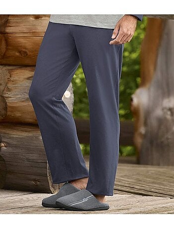 Le pyjama jersey col rond manche raglant haut bicolore - atlas for men