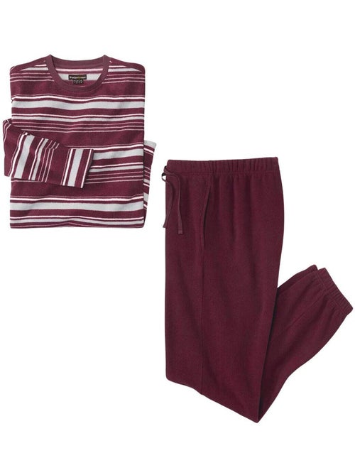 Le pyjama micropolaire rayé top confort - atlas for men - Kiabi Le pyjama micropolaire rayé top confort - atlas for men - Kiabi