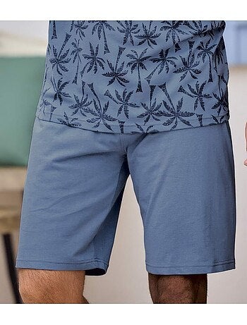Le Pyjashort en Coton Palmiers - ATLAS FOR MEN