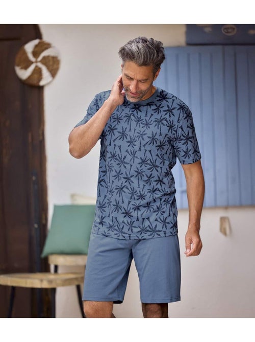 Le Pyjashort en Coton Palmiers - ATLAS FOR MEN - Kiabi Le Pyjashort en Coton Palmiers - ATLAS FOR MEN - Kiabi