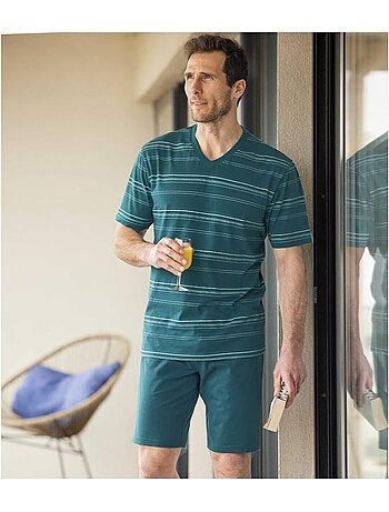 Le pyjashort rayé d’été - atlas for men