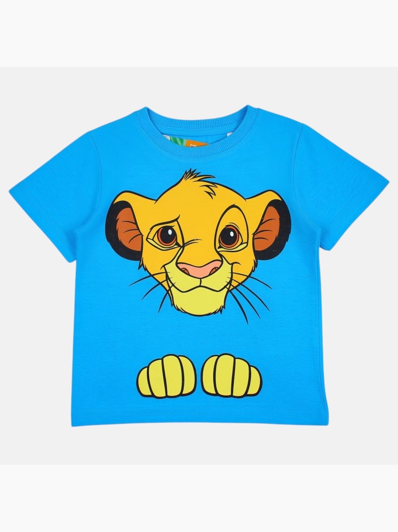 Le Roi Lion - T-shirt manches courtes personnage avec short Bleu - Kiabi