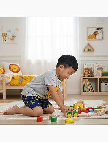 Le Roi Lion - T-shirt manches courtes personnage avec short