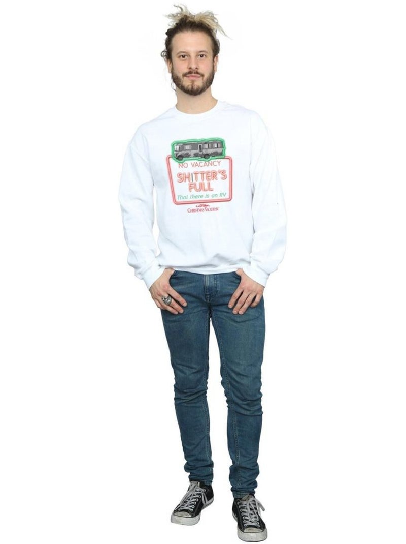 Le sapin a les boules - Sweat NO VACANCY Blanc - Kiabi