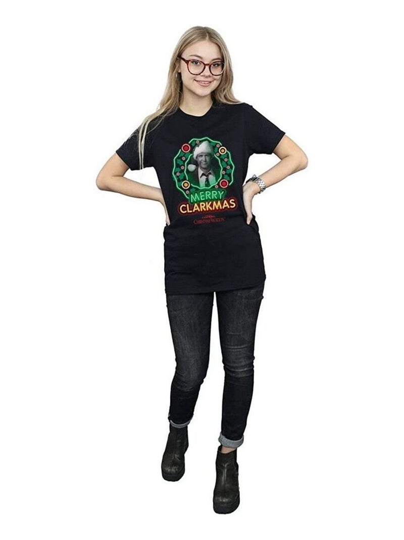 Le sapin a les boules - T-shirt GREYSCALE CLARKMAS Noir - Kiabi