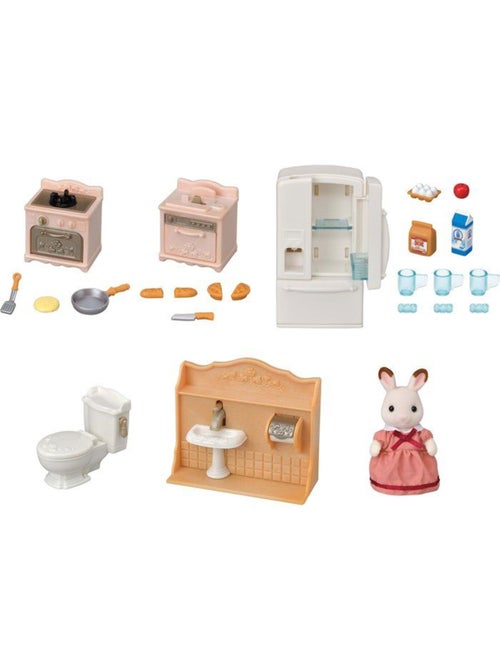 Le set d'ameublement cosy cottage et maman - sylvanian families - 5449 - Kiabi