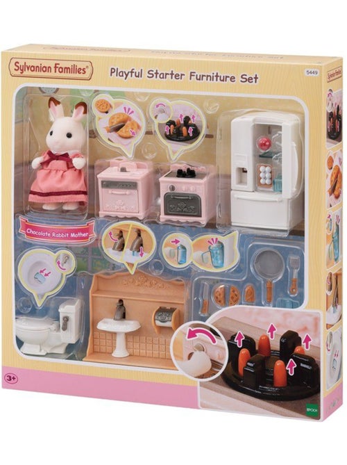 Le set d'ameublement cosy cottage et maman - sylvanian families - 5449 - Kiabi