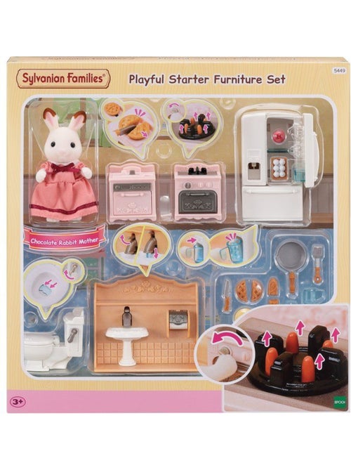 Le set d'ameublement cosy cottage et maman - sylvanian families - 5449 - Kiabi