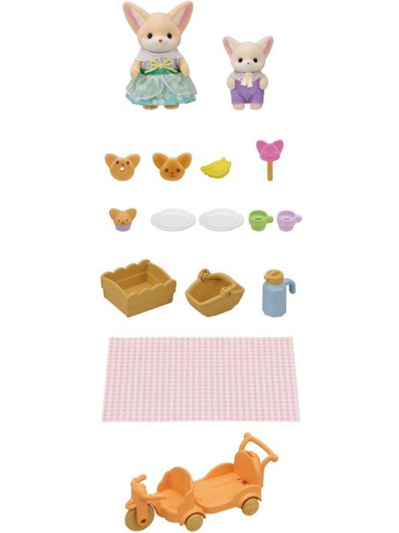 Le set de pique-nique des frères et sœurs fennec - sylvanian families - 5698 Blanc - Kiabi