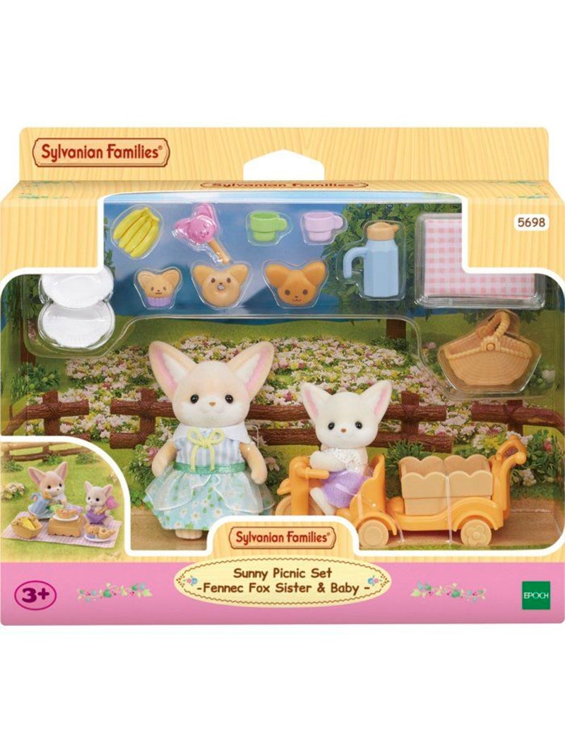 Le set de pique-nique des frères et sœurs fennec - sylvanian families - 5698 Blanc - Kiabi