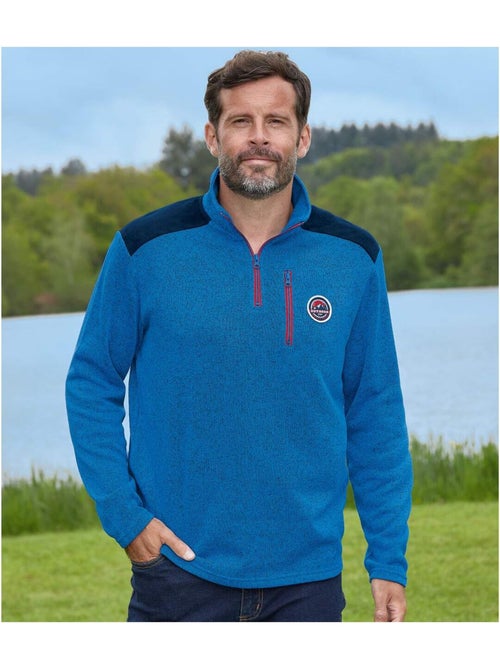 Le sweat molleton chiné outdoor  - atlas for men - Kiabi