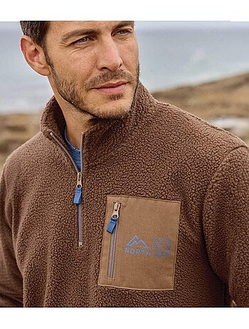 Le sweat sherpa à col zippé - atlas for men