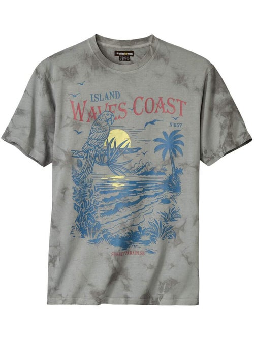 Le Tee-Shirt Tie and Dye Imprimé - ATLAS FOR MEN - Kiabi