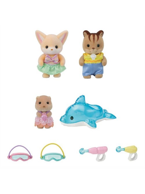 Le trio des bébés à la piscine - sylvanian families - 5749 - Kiabi