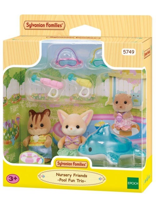 Le trio des bébés à la piscine - sylvanian families - 5749 - Kiabi