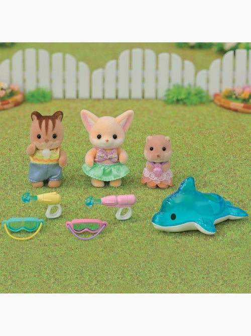 Le trio des bébés à la piscine - sylvanian families - 5749 - Kiabi