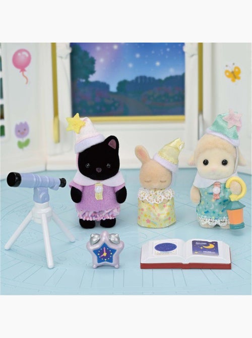 Le trio des bébés pyjama party - sylvanian families - 5750 - Kiabi