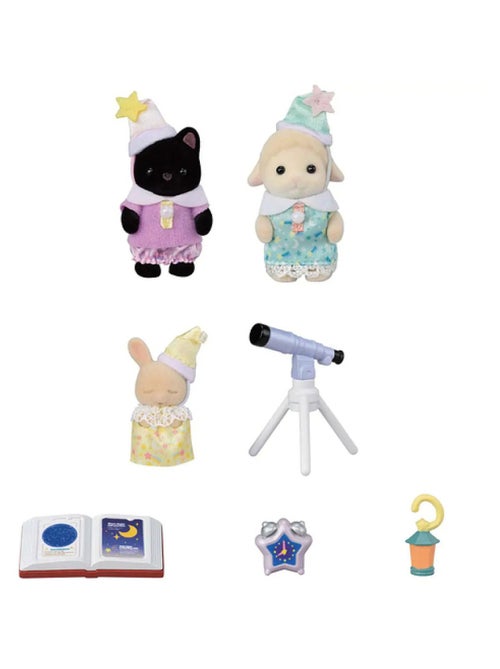 Le trio des bébés pyjama party - sylvanian families - 5750 - Kiabi