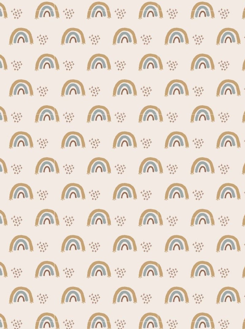 Lé unique papier peint  - Motif Paolo Multicolore - Kiabi