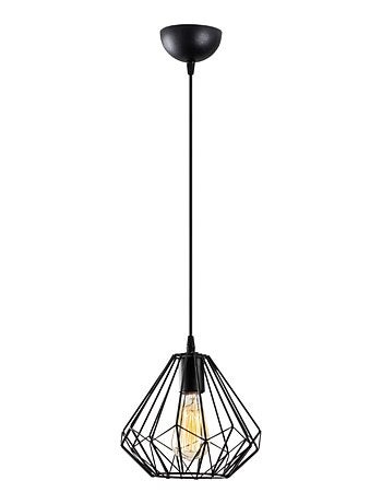 LEA Suspension filaire noire en métal