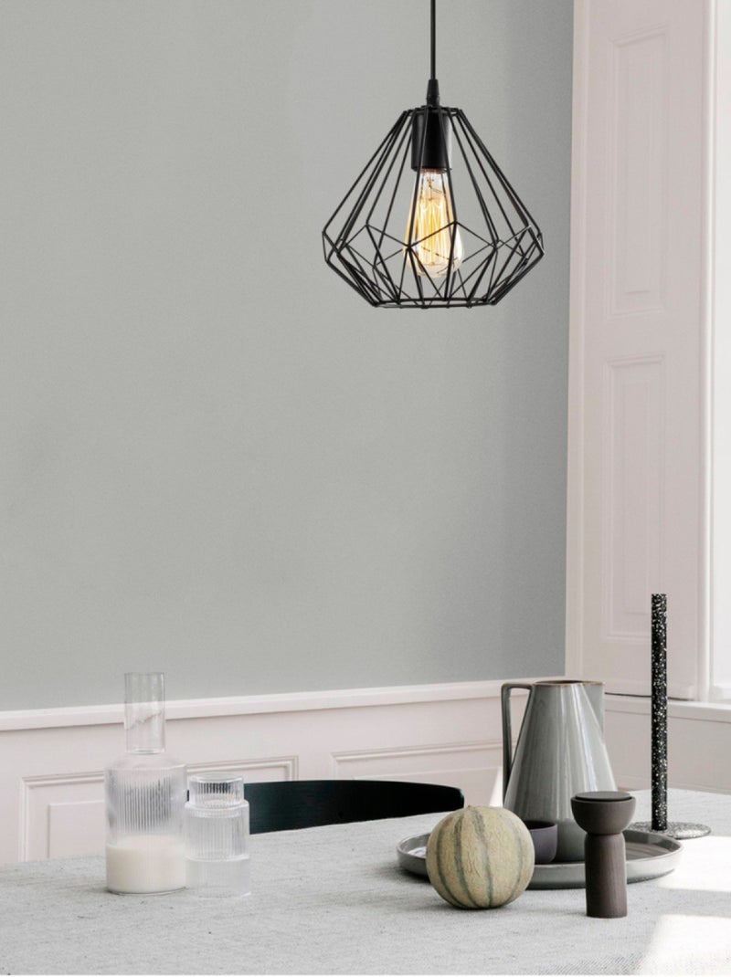LEA Suspension filaire noire en métal Noir Noir - Kiabi