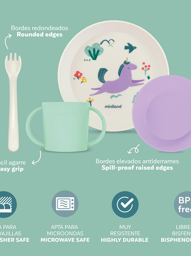 Learning Tableware Dream Miniland Blanc - Kiabi