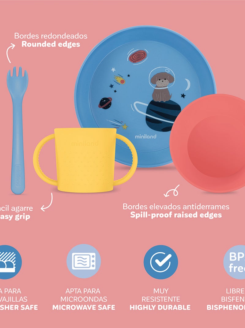 Learning Tableware Explore Miniland Bleu marine - Kiabi