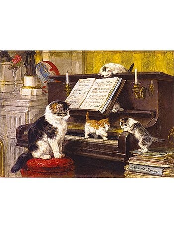 Leçon de piano de ronner-knip