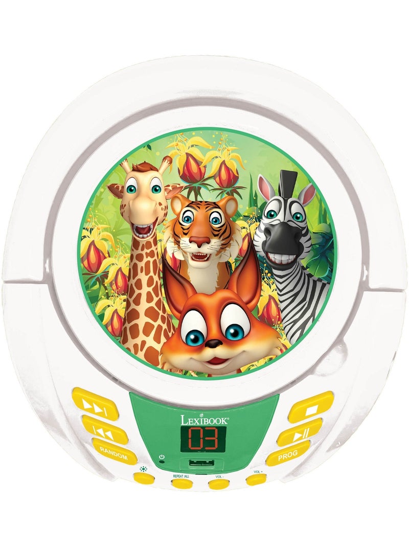 Lecteur CD Bluetooth Animaux Blanc - Kiabi