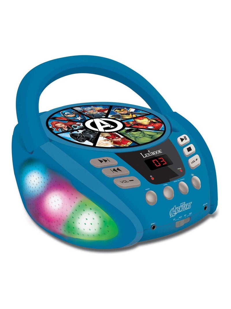 Lecteur Cd Bluetooth Avengers Avec Effets Lumineux N/A - Kiabi