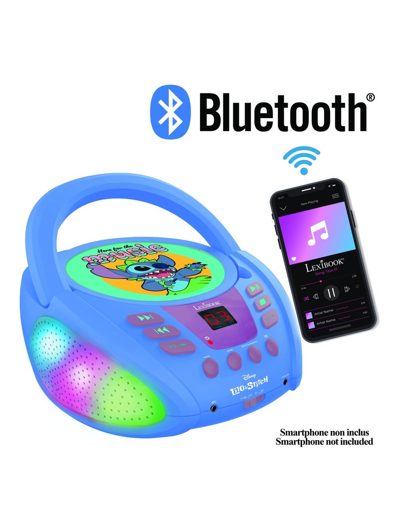 Lecteur CD Bluetooth Stitch Bleu - Kiabi
