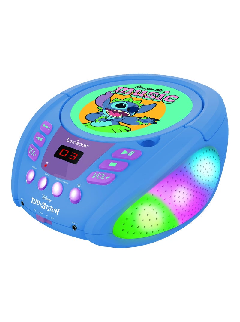 Lecteur CD Bluetooth Stitch Bleu - Kiabi