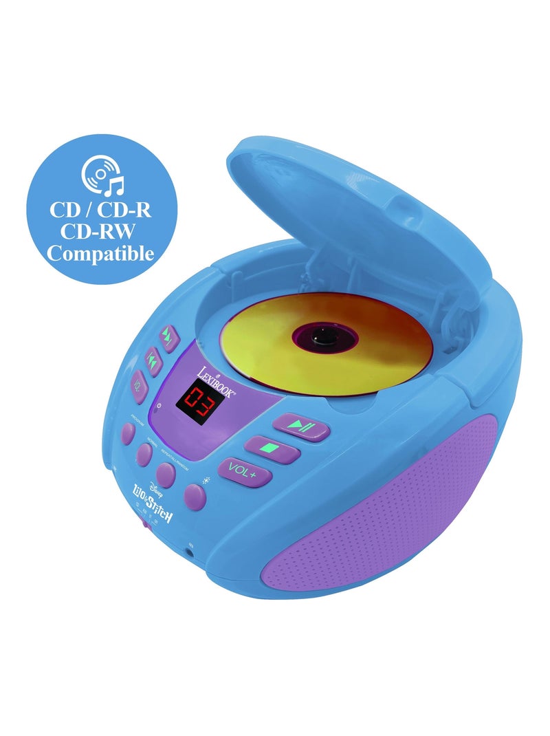 Lecteur CD Bluetooth Stitch Bleu - Kiabi