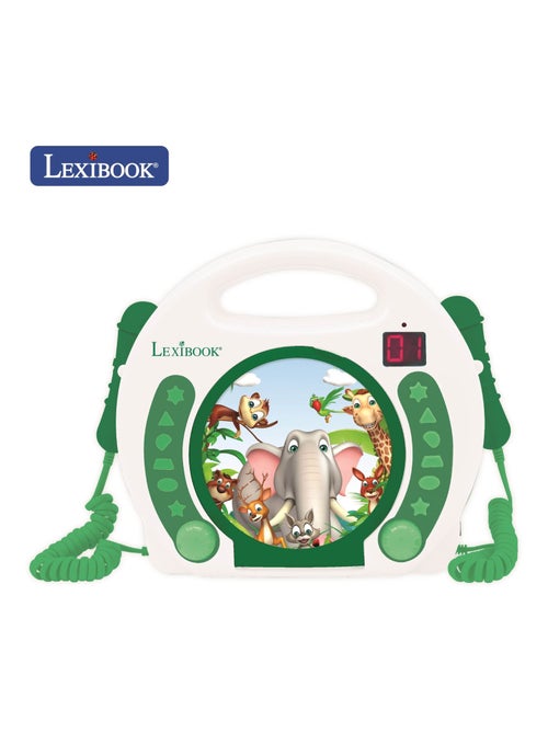 Lecteur CD portable avec 2 microphones Animaux - Kiabi