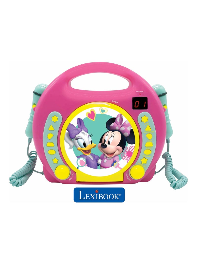 Lecteur CD portable avec 2 microphones Disney Minnie N/A - Kiabi