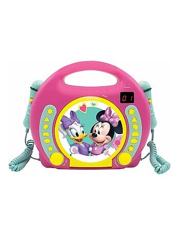 Lecteur CD portable avec 2 microphones Disney Minnie